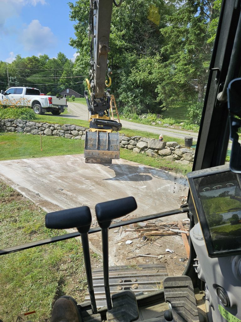 View from excavator, Jefferson, NH